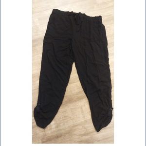 Knox Rose High-Waisted Black Drop Pants